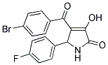 4-(4-BROMOBENZOYL)-5-(4-FLUOROPHENYL)-3-HYDROXY-1,5-DIHYDRO-2H-PYRROL-2-ONE 结构式