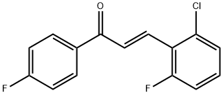 3-(2-CHLORO-6-FLUOROPHENYL)-1-(4-FLUOROPHENYL)-2-PROPEN-1-ONE 结构式
