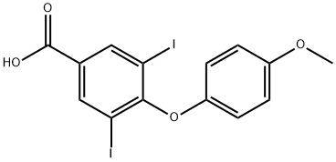 3,5-DIIODO-4(4'-METHOXYPHENOXY)BENZOIC ACID 结构式