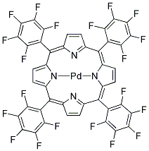 PD(II) MESO-TETRA(PENTAFLUOROPHENYL)PORPHINE 结构式