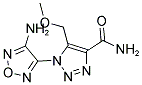 1-(4-AMINO-1,2,5-OXADIAZOL-3-YL)-5-(METHOXYMETHYL)-1H-1,2,3-TRIAZOLE-4-CARBOXAMIDE 结构式