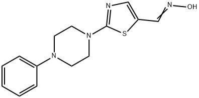 2-(4-PHENYLPIPERAZINO)-1,3-THIAZOLE-5-CARBALDEHYDE OXIME 结构式