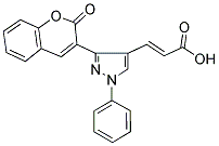 3-[3-(2-OXO-2H-CHROMEN-3-YL)-1-PHENYL-1H-PYRAZOL-4-YL]-ACRYLIC ACID 结构式