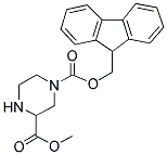 METHYL 4-FMOC-PIPERAZINE-2-CARBOXYLATE 结构式