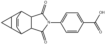 4-(1,3-二氧代-3,3A,4,4A,5,5A,6,6A-八氢-4,6-乙烯环丙[F]异吲哚-2(1H)-基)苯甲酸 结构式