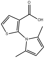 2-(2,5-二甲基-1H-吡咯-1-基)噻吩-3-羧酸 结构式