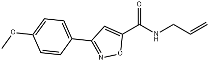 N-ALLYL-3-(4-METHOXYPHENYL)-5-ISOXAZOLECARBOXAMIDE 结构式