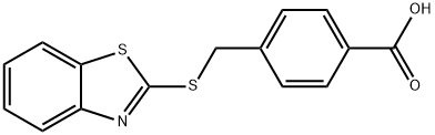 4-[(1,3-BENZOTHIAZOL-2-YLTHIO)METHYL]BENZOIC ACID 结构式