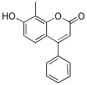 7-HYDROXY-8-METHYL-4-PHENYL-2H-CHROMEN-2-ONE 结构式