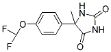 5-(4-DIFLUOROMETHOXY-PHENYL)-5-METHYL-IMIDAZOLIDINE-2,4-DIONE 结构式