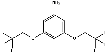 3,5-BIS-(2,2,2-TRIFLUORO-ETHOXY)-PHENYLAMINE 结构式