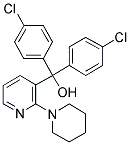 BIS(4-CHLOROPHENYL)(2-PIPERIDIN-1-YLPYRIDIN-3-YL)METHANOL 结构式