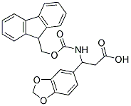 3-N-FMOC-3-(3,4-METHYLENEDIOXYPHENYL) PROPIONIC ACID 结构式