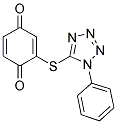 2-(1-PHENYL-1H-TETRAZOLE-5-THIO)-P-BENZOQUINONE 结构式