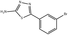 5-(3-BROMO-PHENYL)-[1,3,4]THIADIAZOL-2-YLAMINE 结构式