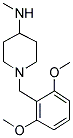 1-(2,6-DIMETHOXYBENZYL)-N-METHYLPIPERIDINE-4-AMINE 结构式