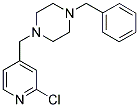 1-Benzyl-4-[(2-chloropyridin-4-yl)methyl]piperazine 结构式