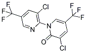 3-CHLORO-1-[3-CHLORO-5-(TRIFLUOROMETHYL)-2-PYRIDINYL]-5-(TRIFLUOROMETHYL)-2(1H)-PYRIDINONE 结构式