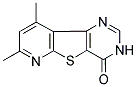 7,9-Dimethylpyrido[3',2':4,5]thieno[3,2-d]pyrimidin-4(3H)-one 结构式