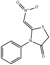 2-(NITROMETHYLENE)-3-PHENYL-1,3-THIAZOLAN-4-ONE 结构式