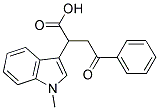 2-(1-METHYLINDOL-3-YL)-4-OXO-4-PHENYLBUTANOIC ACID 结构式