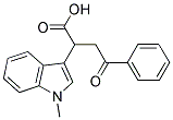 2-(1-Methylindol-3-yl)-4-oxo-4-phenylbutanoic acid 结构式