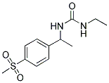 N-ETHYL-N'-[1-[4-(METHYLSULPHONYL)PHENYL]ETHYL]UREA 结构式