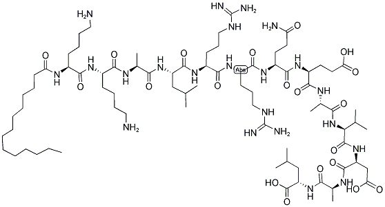 MYRISTOYLATED AIP 结构式