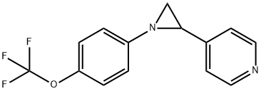 4-(1-[4-(TRIFLUOROMETHOXY)PHENYL]-2-AZIRANYL)PYRIDINE 结构式