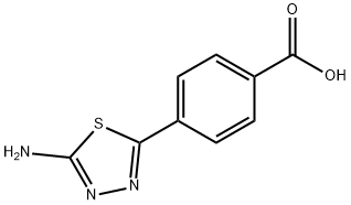 4-(5-氨基-1,3,4-噻二唑-2-基)苯甲酸 结构式