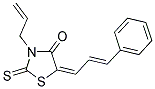 (5E)-3-ALLYL-5-[(2E)-3-PHENYLPROP-2-ENYLIDENE]-2-THIOXO-1,3-THIAZOLIDIN-4-ONE 结构式