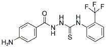 2-(4-Aminobenzoyl)-N-[2-(trifluoromethyl)phenyl]hydrazine-1-carbothioamide 结构式