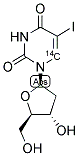 5-IODO 2'-DEOXYURIDINE, [6-14C]- 结构式