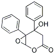 5-HYDROXY-5,6-DIPHENYL-2,7-DIOXABICYCLO[4.1.0]HEPTAN-3-ONE 结构式