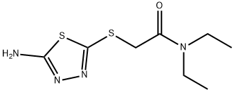 2-[(5-AMINO-1,3,4-THIADIAZOL-2-YL)SULFANYL]-N,N-DIETHYLACETAMIDE 结构式