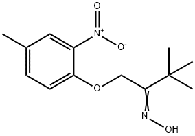 3,3-DIMETHYL-1-(4-METHYL-2-NITROPHENOXY)-2-BUTANONE OXIME 结构式