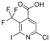 2-CHLORO-6-IODO-5-(TRIFLUOROMETHYL)PYRIDINE-4-CARBOXYLIC ACID 结构式