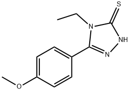 4-乙基-5-(4-甲氧苯基)-4H-1,2,4-三唑-3-硫醇 结构式