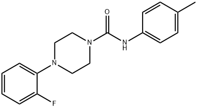 (4-(2-FLUOROPHENYL)PIPERAZINYL)-N-(4-METHYLPHENYL)FORMAMIDE 结构式