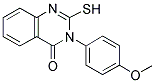 2-MERCAPTO-3-(4-METHOXYPHENYL)QUINAZOLIN-4(3H)-ONE 结构式