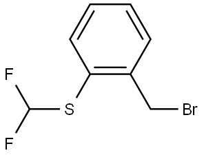 2-(二氟甲硫基)苄基溴 结构式
