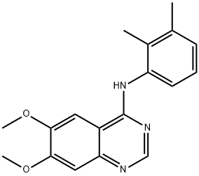 N-(2,3-DIMETHYLPHENYL)-6,7-DIMETHOXY-4-QUINAZOLINAMINE 结构式