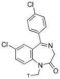 4'-CHLORODIAZEPAM [N-METHYL-3H] 结构式