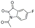 1-Acetyl-5-fluoro-1H-indole-2,3-dione 结构式