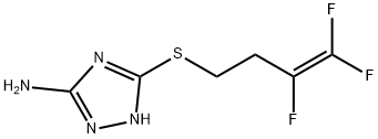 3-((3,4,4-三氟丁-3-烯-1-基)硫基)-1H-1,2,4-三唑-5-胺 结构式