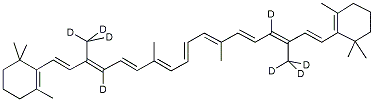 BETA-CAROTENE (10, 10', 19, 19, 19, 19', 19', 19'-D8) 结构式