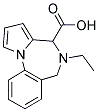 5,6-DIHYDRO-5-ETHYL-(4H)-PYRROLO[1,2-A](1,4)BENZODIAZEPIN-4-CARBOXYLIC ACID 结构式