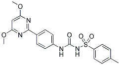 N-[4-(4,6-DIMETHOXYPYRIMIDIN-2-YL)PHENYL]-N'-[(4-METHYLPHENYL)SULPHONYL]UREA 结构式