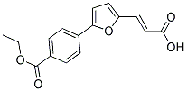 (2E)-3-(5-[4-(ETHOXYCARBONYL)PHENYL]-2-FURYL)ACRYLIC ACID 结构式