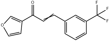(E)-1-(3-FURYL)-3-[3-(TRIFLUOROMETHYL)PHENYL]-2-PROPEN-1-ONE 结构式
